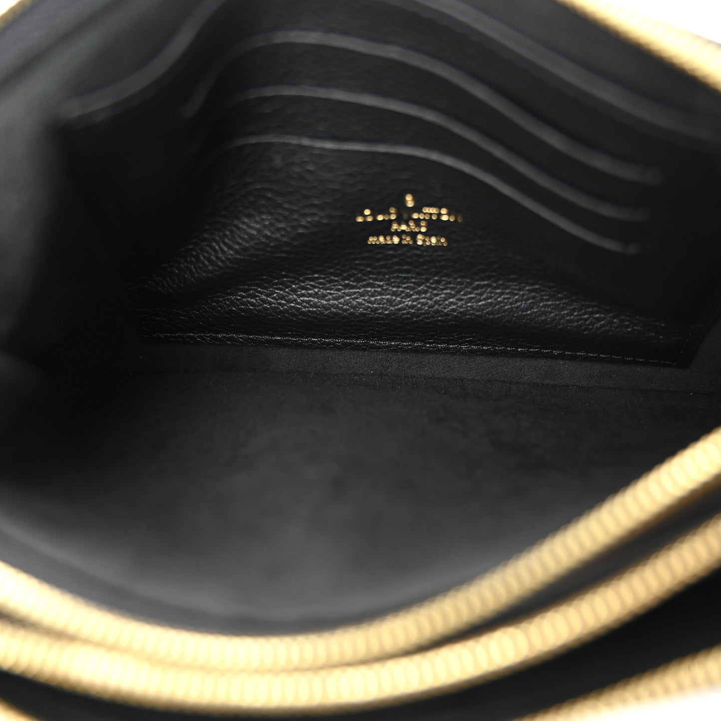 Empreinte Monogram Giant Double Zip Pochette Black Cream