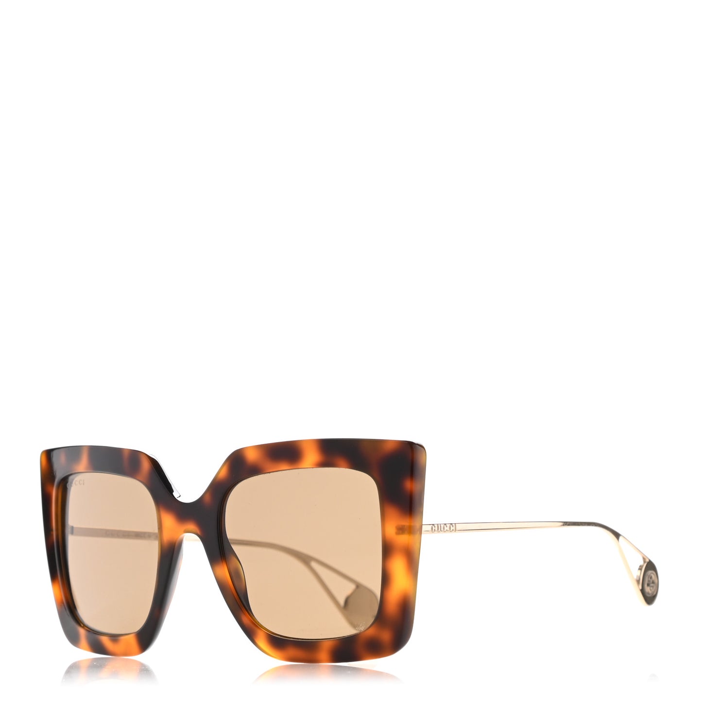 Acetate Oversize Square Frame GG0435S Sunglasses Havana