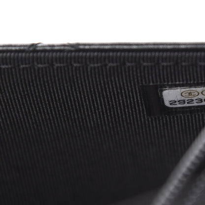 Chanel Lambskin Quilted Wallet On Chain WOC Black 10 of 12