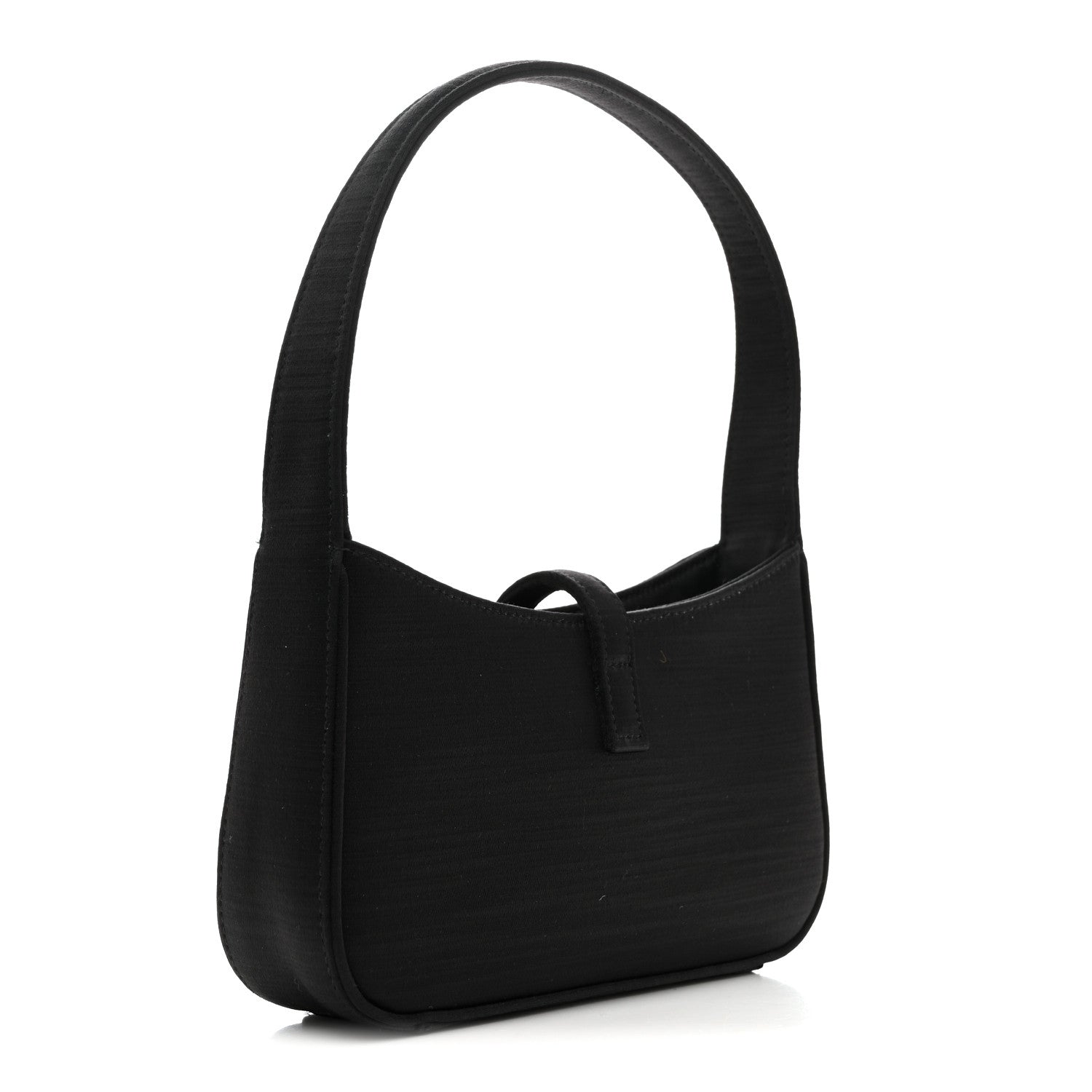 Saint Laurent Satin Le 5 A 7 Mini Hobo Black 3 of 10