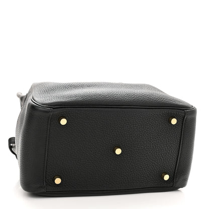 Hermes Taurillon Clemence Lindy 26 Black 4 of 9