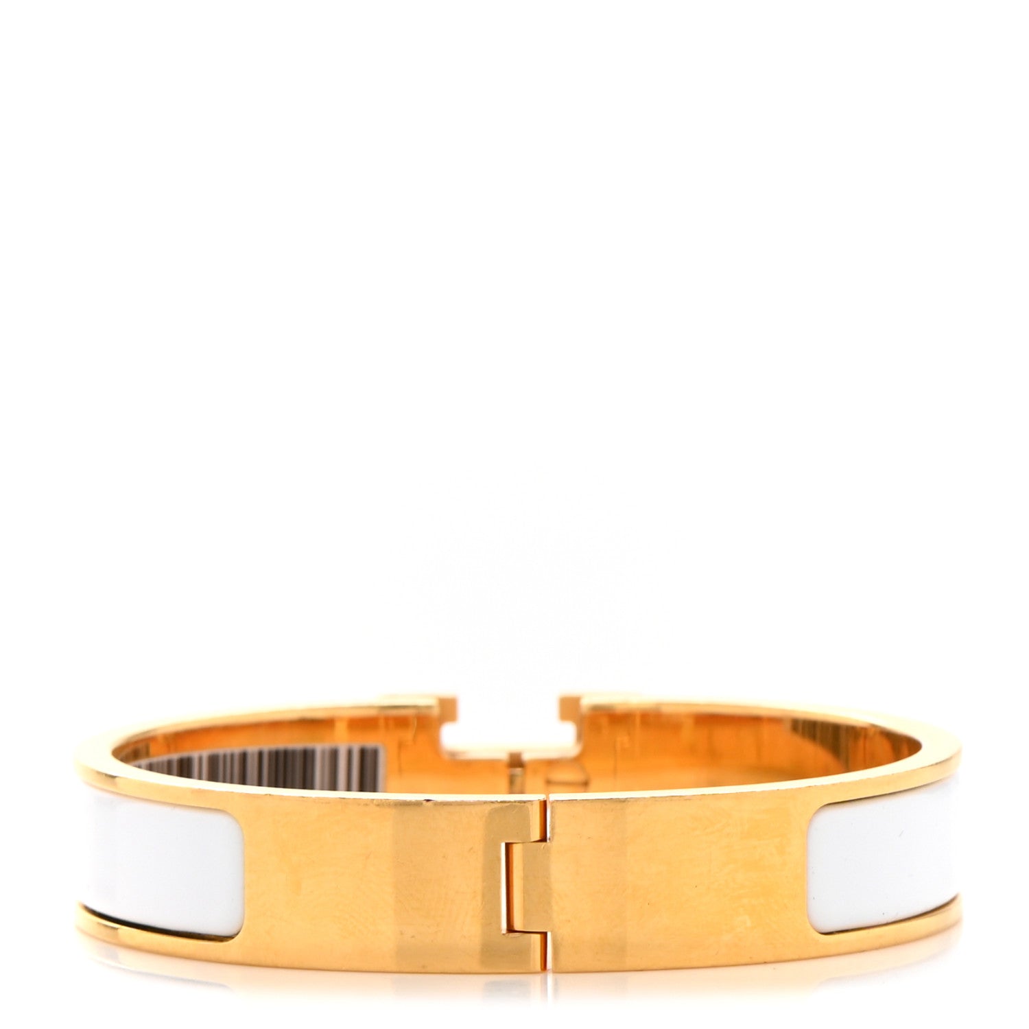 Hermes Enamel Narrow Clic Clac H Bracelet PM White 3 of 5