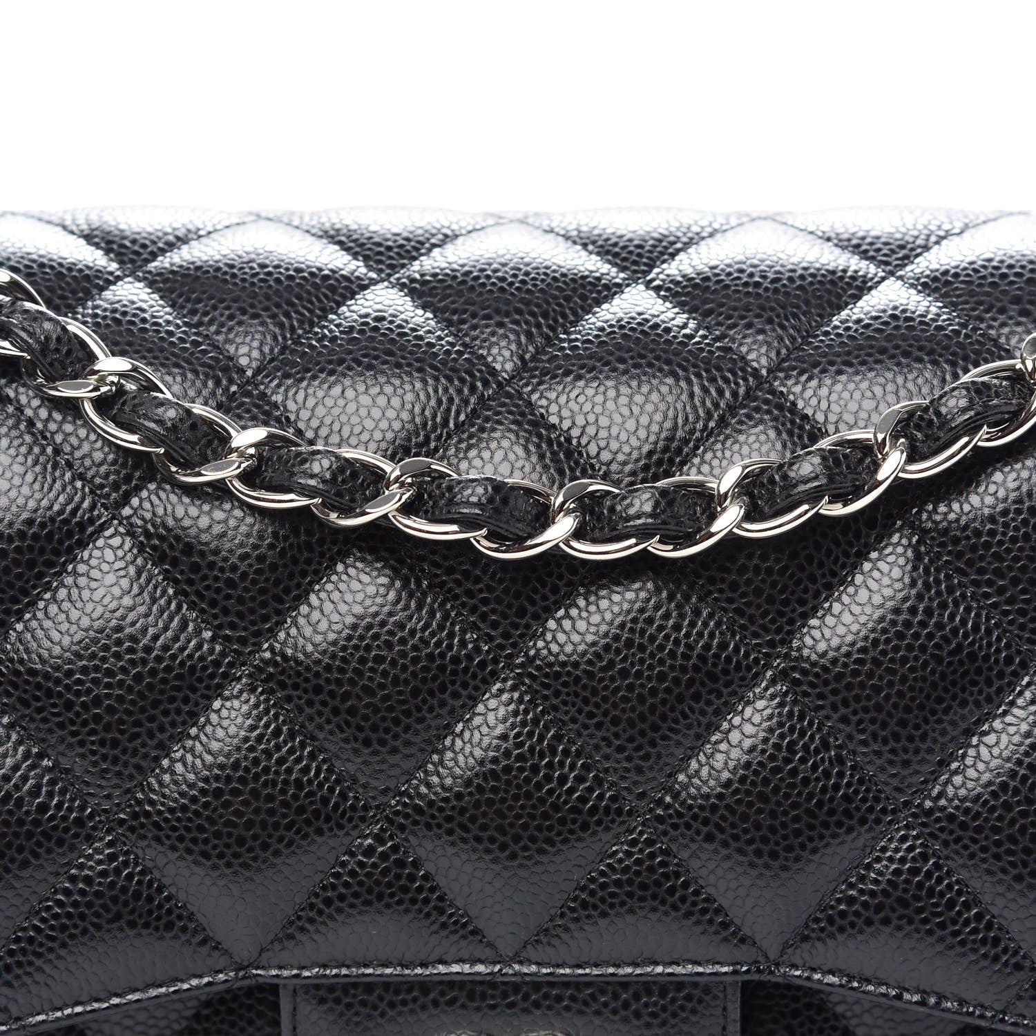 Chanel Caviar Quilted Jumbo Double Flap Black 8 of 11