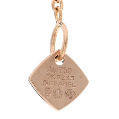 Chanel 18K Beige Gold Coco Crush Round Pendant Necklace 4 of 5