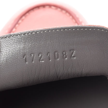 Hermes Goatskin Paris Loafers 38.5 Rouge Blush 7 of 11