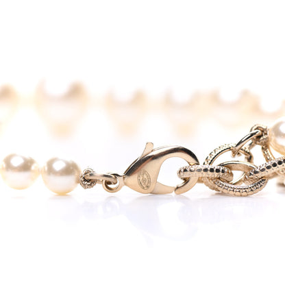 Chanel Graduated Pearl CC Short Necklace Gold 5 of 6