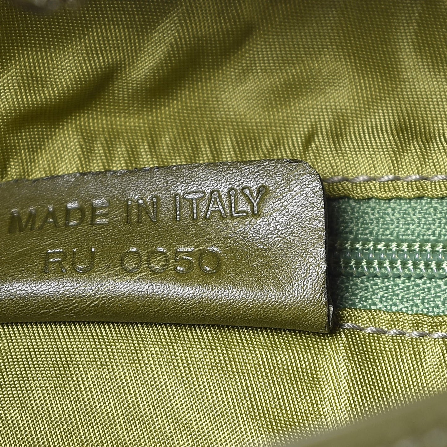 Ostrich Double Saddle Bag Green