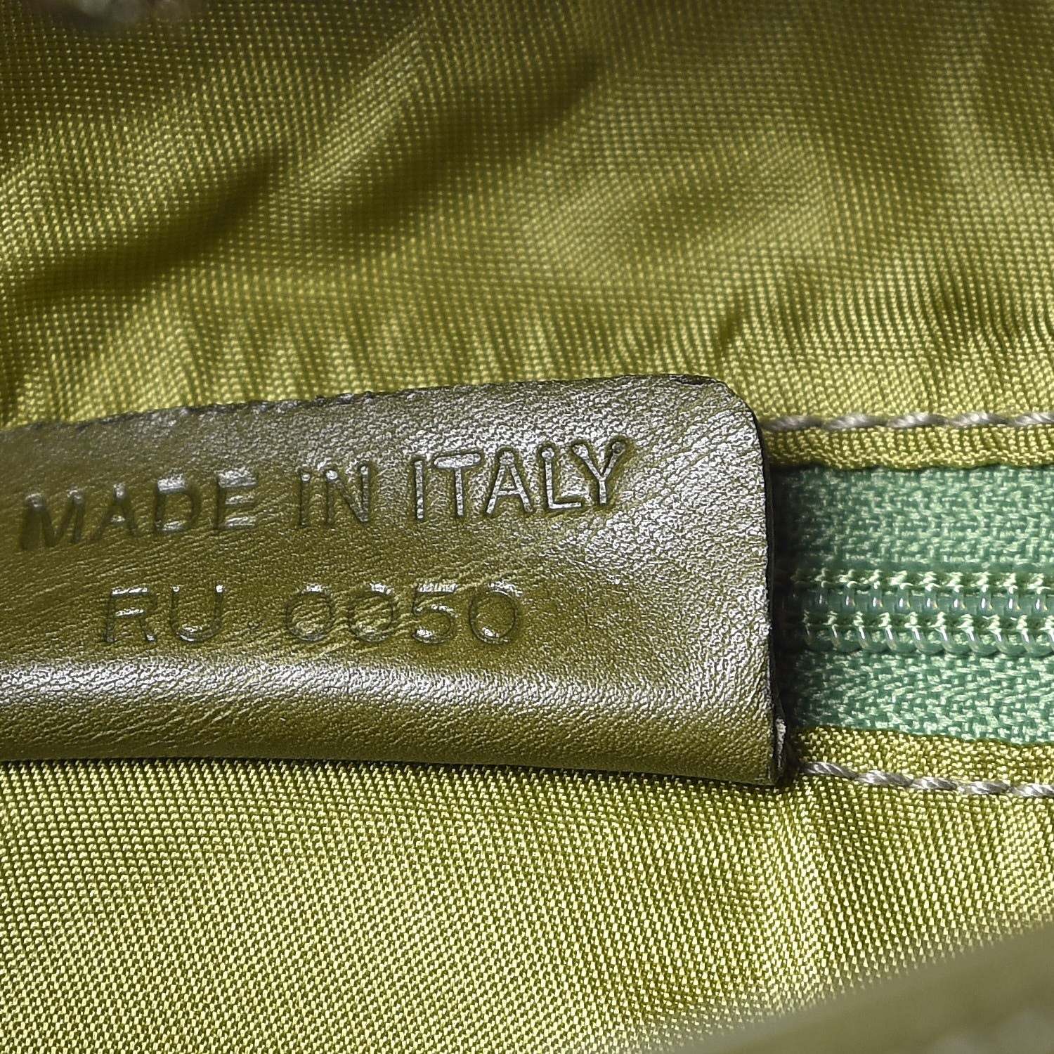 Christian Dior Ostrich Double Saddle Bag Green 7 of 7