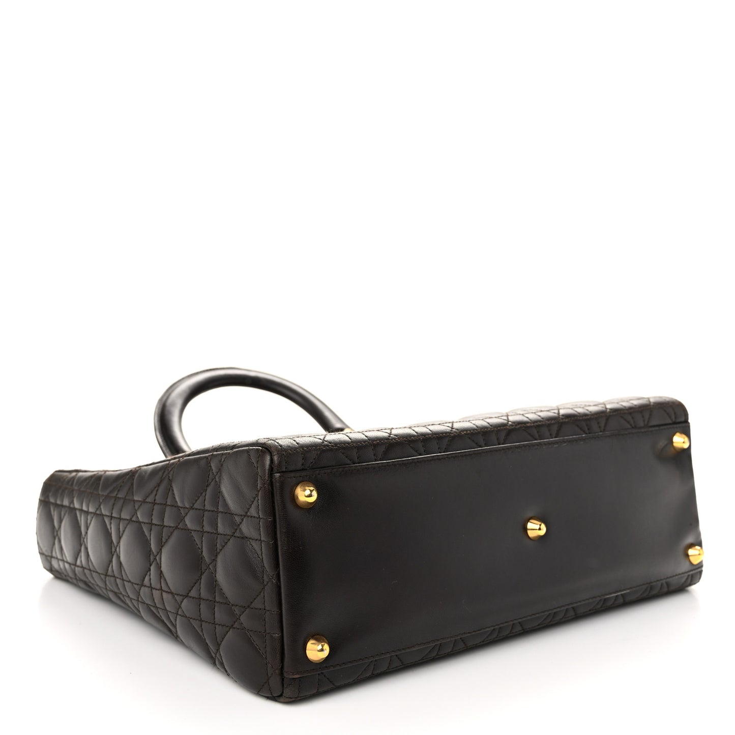 Lambskin Cannage Large Lady Dior Brown