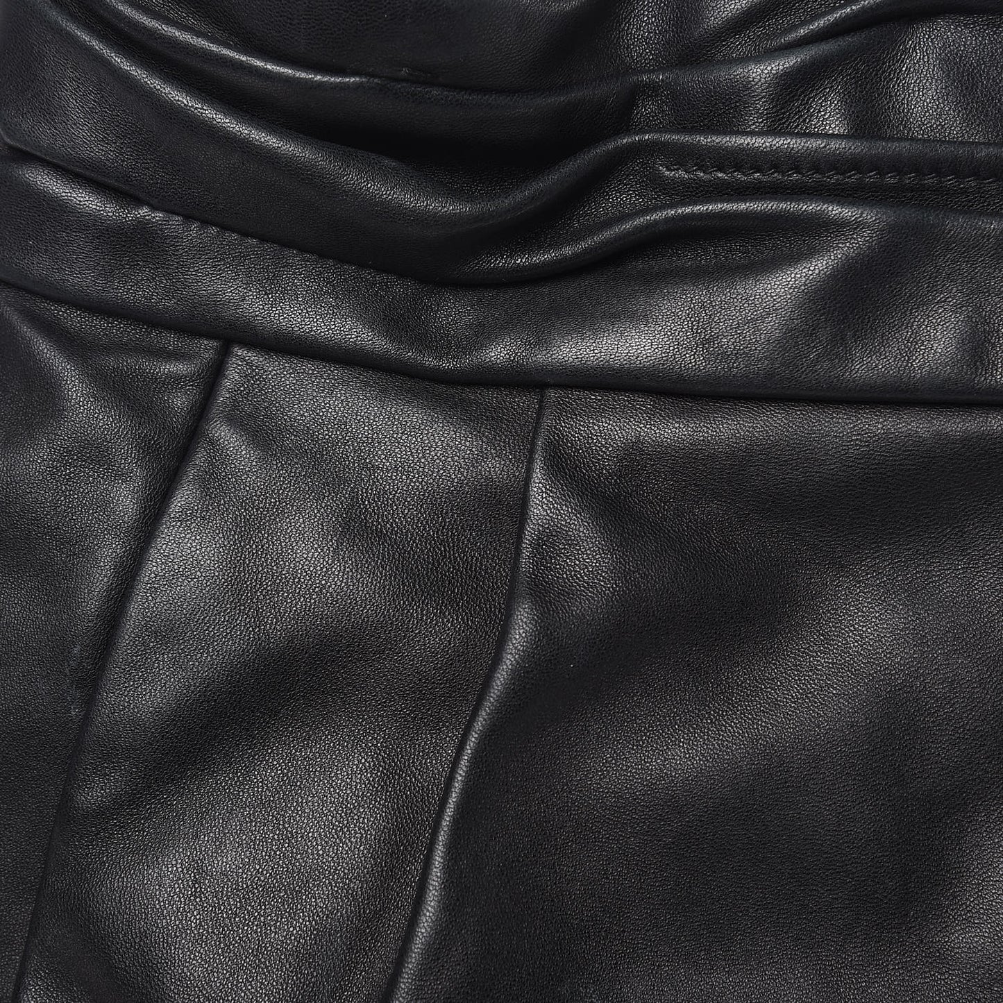 Nappa Frills Shoulder Bag Black