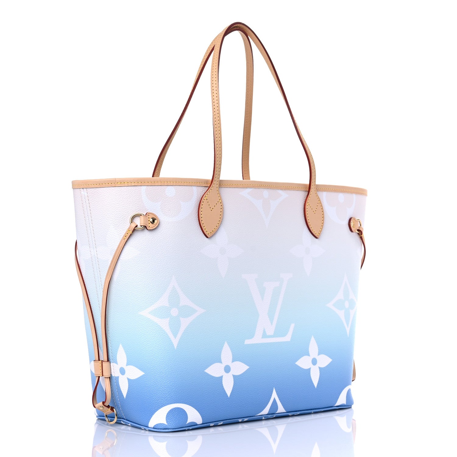 Louis Vuitton Monogram Giant By The Pool Neverfull MM Blue 4 of 10