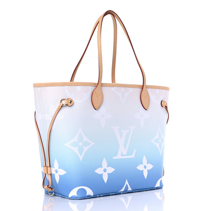Louis Vuitton Monogram Giant By The Pool Neverfull MM Blue 4 of 10