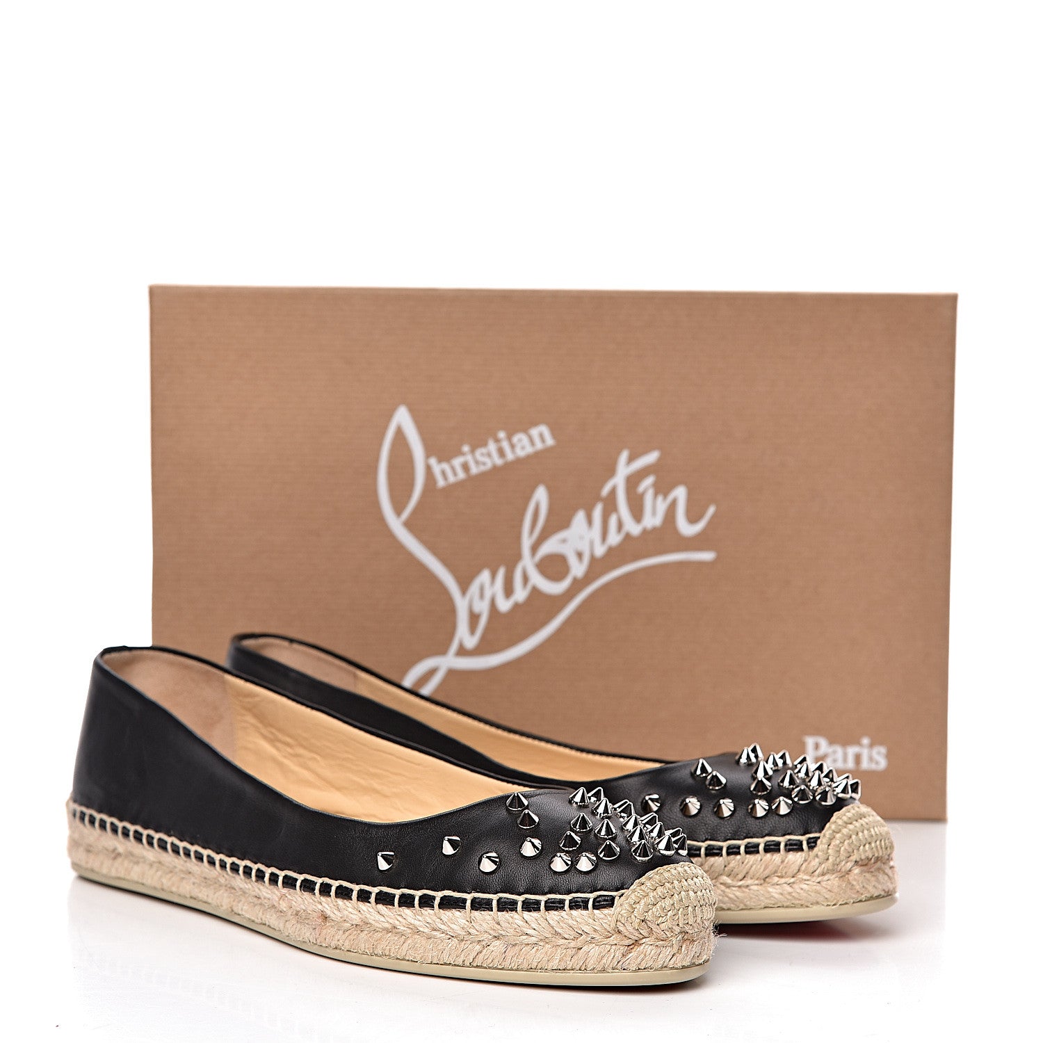 Christian Louboutin Nappa Aliochette Espadrilles 39 Black 10 of 10