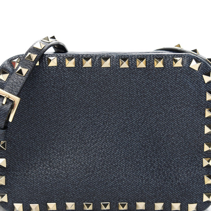 Valentino Garavani Pebbled Calfskin Rockstud Camera Crossbody Bag Deep Denim 7 of 7