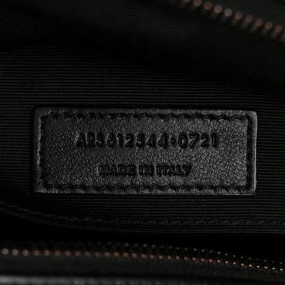 Saint Laurent Calfskin Matelasse Monogram Lou Camera Bag Black 7 of 11