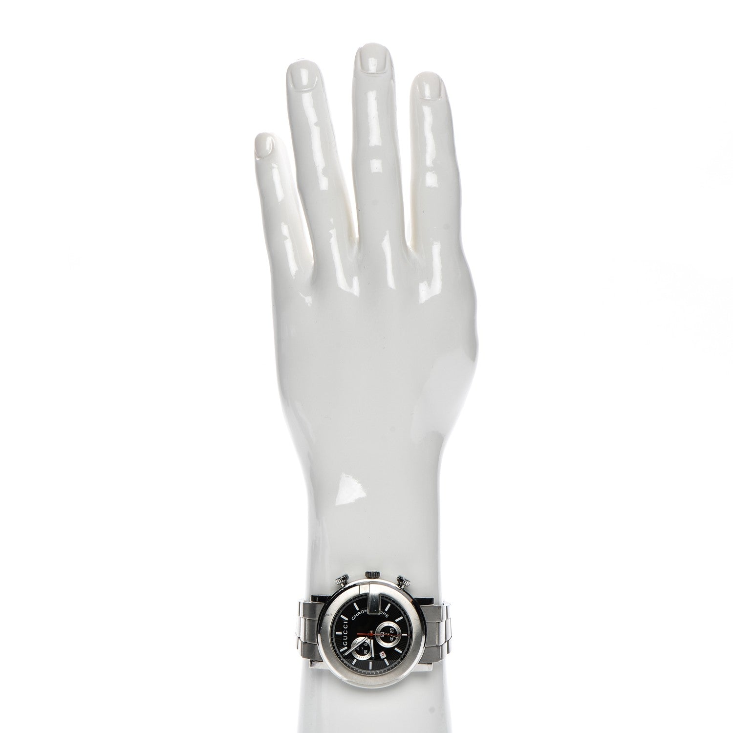 Gucci Stainless Steel 44mm G-Chrono Chronoscope Quartz Watch Black 2 of 7