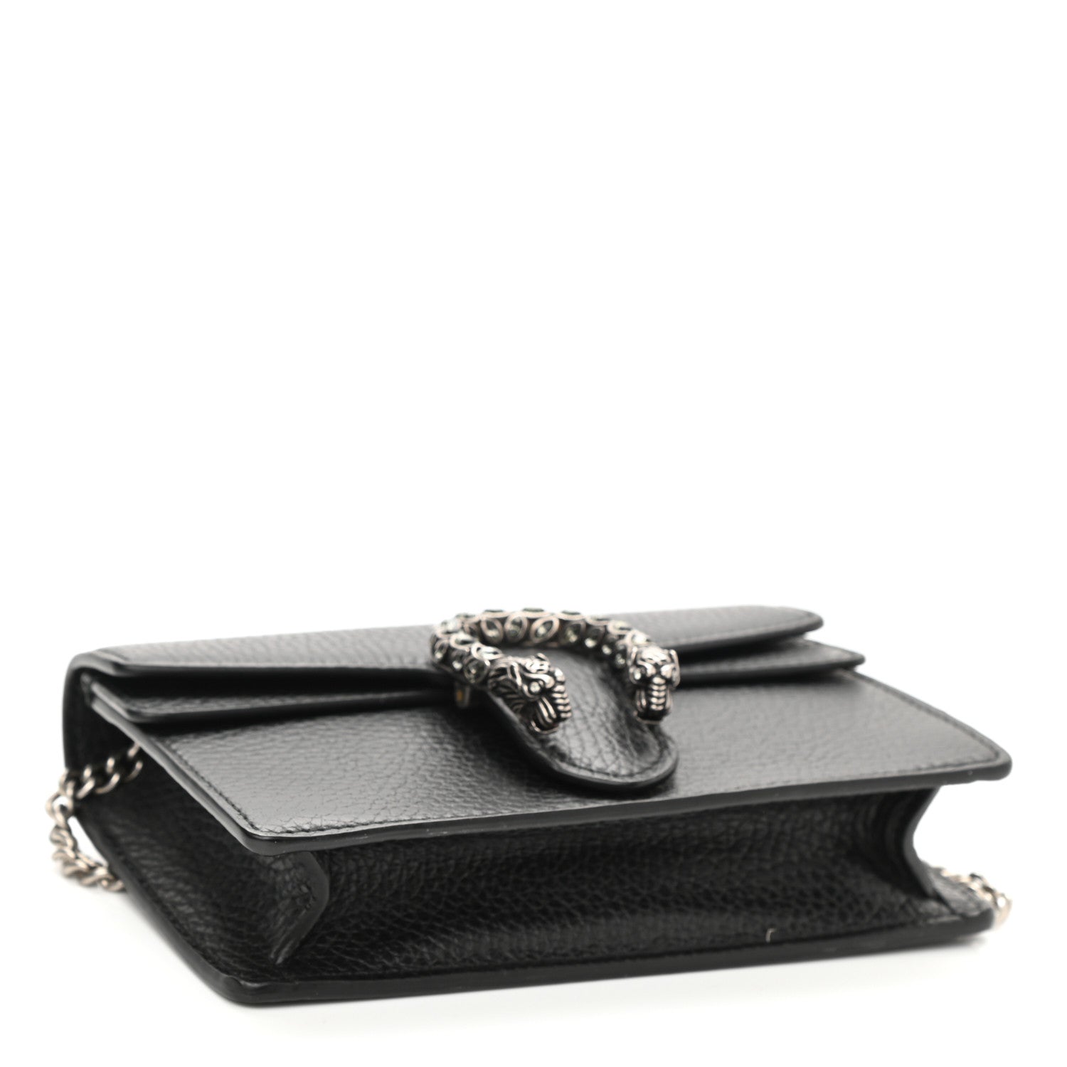 Gucci Calfskin Super Mini Dionysus Shoulder Bag Black 4 of 7