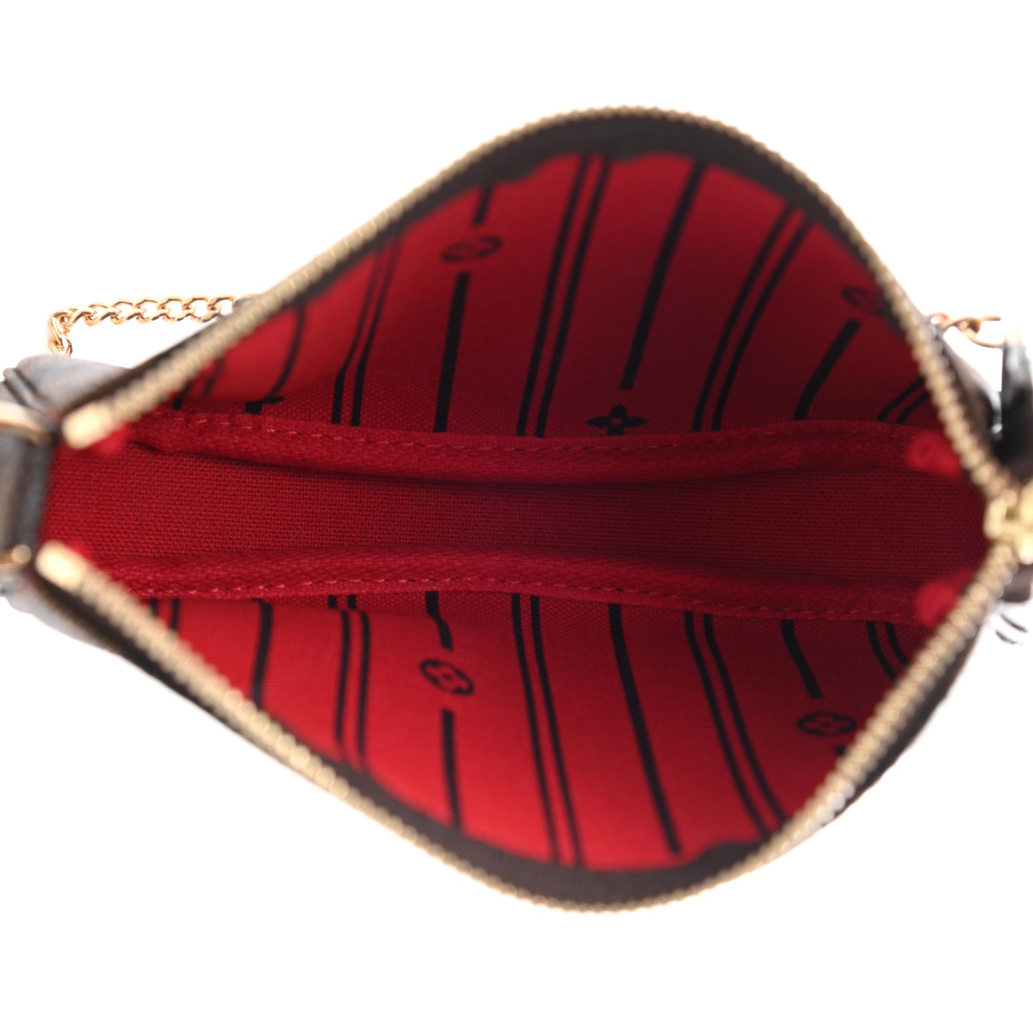 Louis Vuitton Damier Ebene Complice Trunks and Bags Mini Pochette Accessories Red 5 of 8