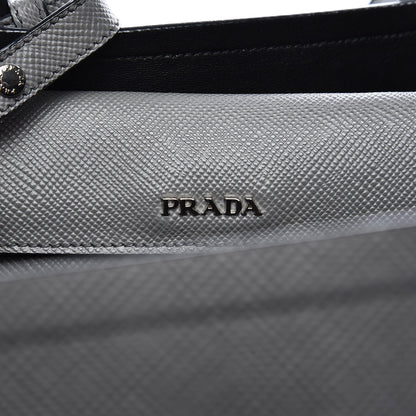 Prada Saffiano Cuir Large Double Bag Marmo 7 of 15