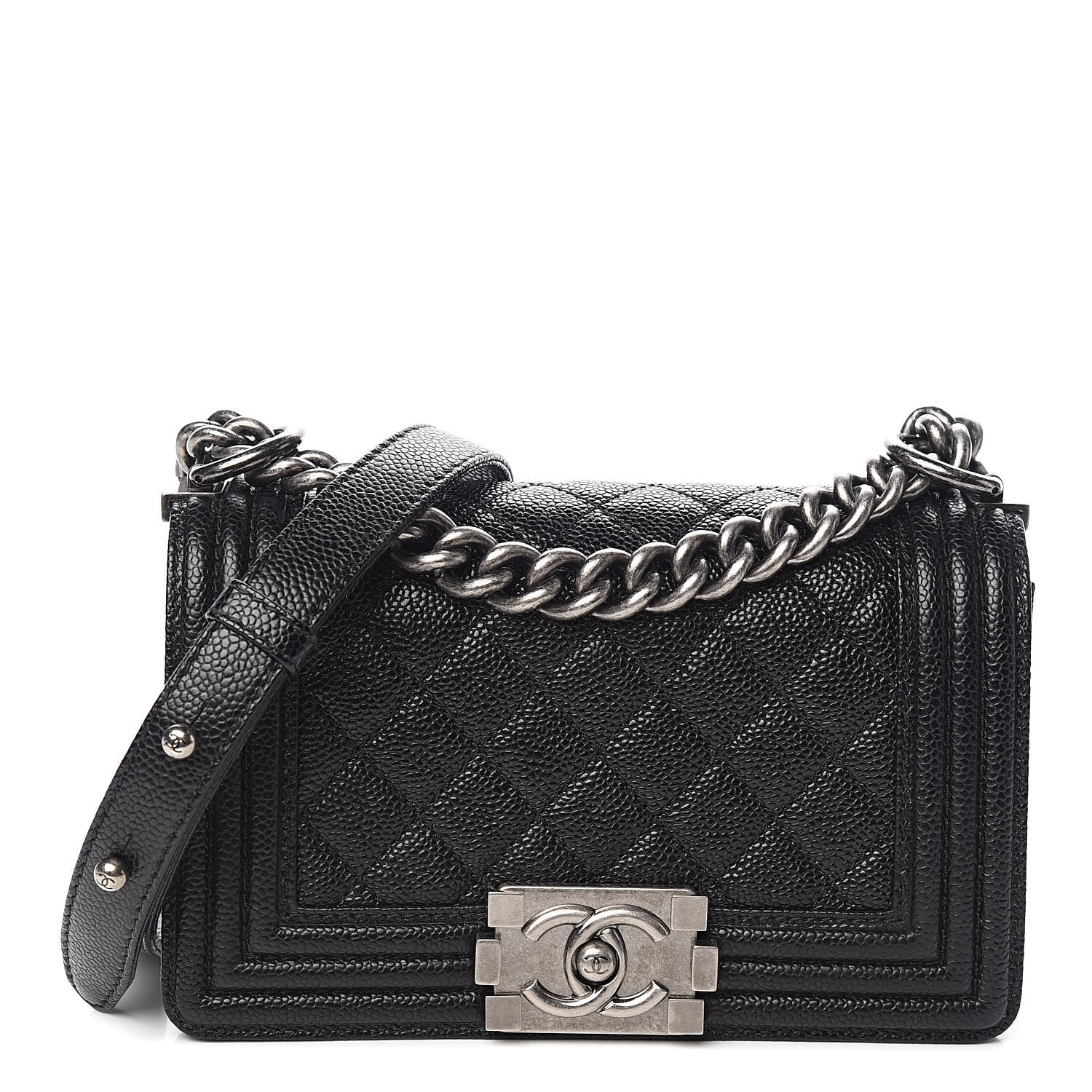 Chanel Caviar Quilted Small Boy Flap Black 1 of 10