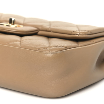 Chanel Lambskin Quilted Mini Heart Charms Flap Beige 10 of 13