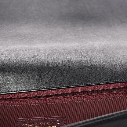 Chanel Goat Hair New Medium Celtic Boy Flap Black 9 of 11