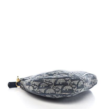 Christian Dior Monogram Mini Saddle Pochette Navy 4 of 10