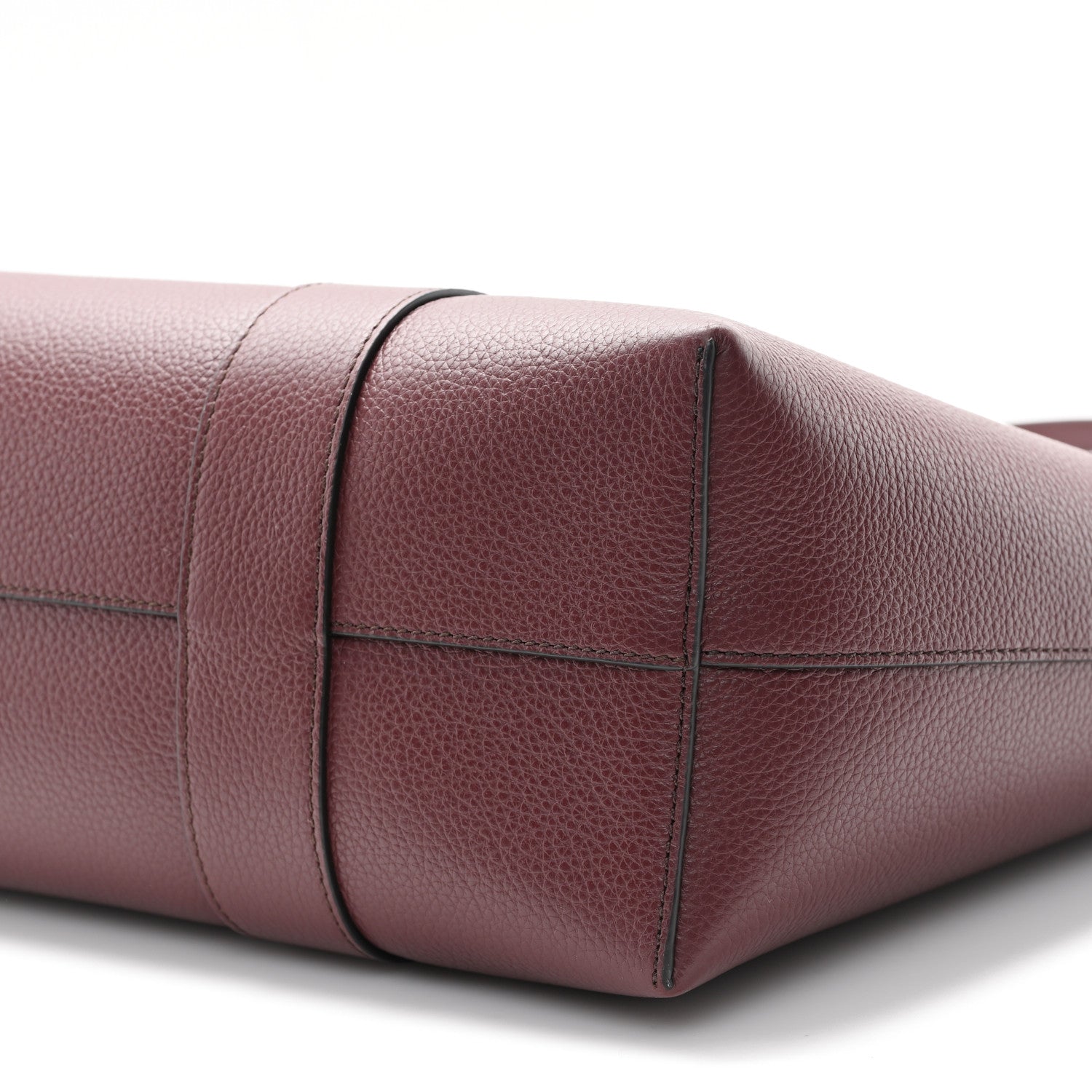 Mulberry Small Classic Grain Bayswater Tote Burgundy Oxford Blue 9 of 10