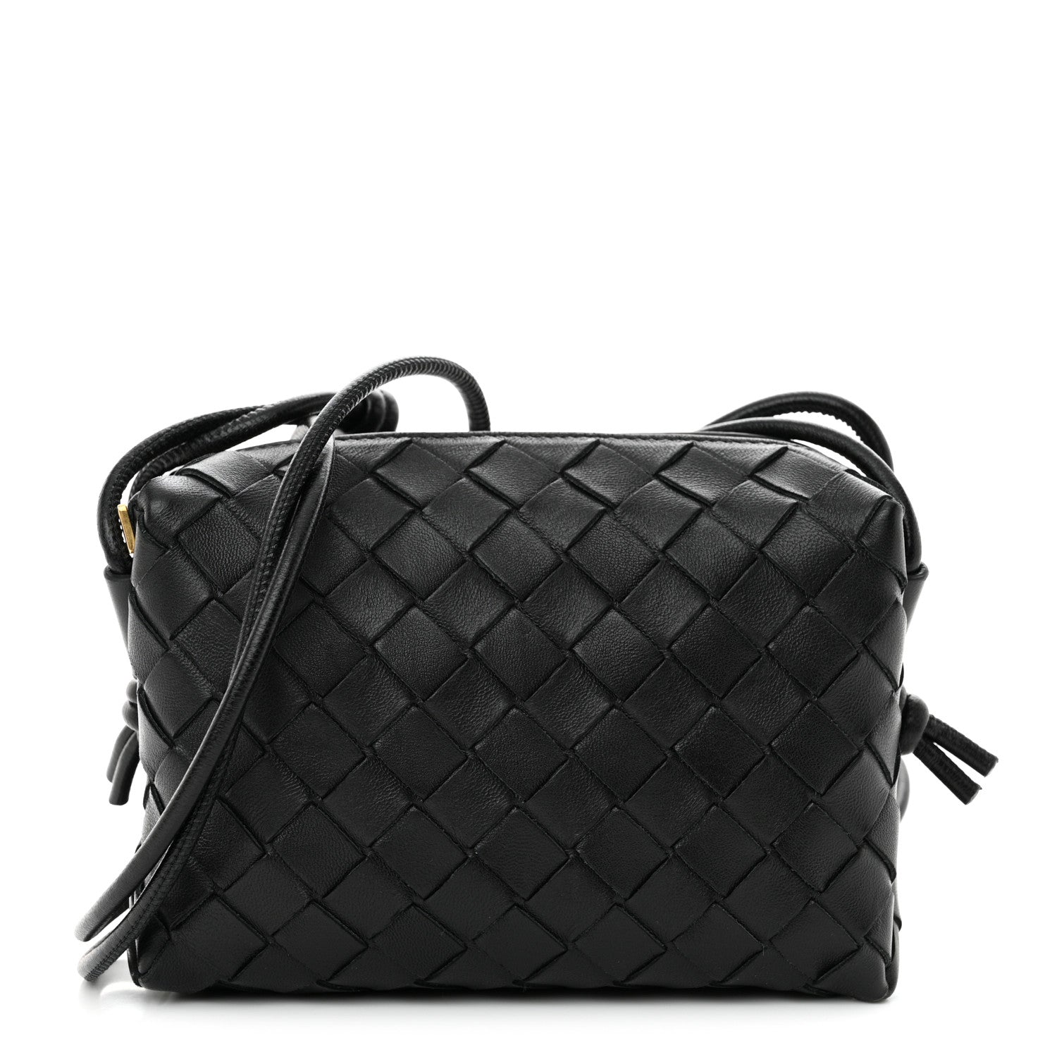 Bottega Veneta Nappa Intrecciato Mini Loop Camera Bag Black 1 of 9