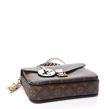 Louis Vuitton Monogram Braided Pochette Metis Creme Beige 4 of 10