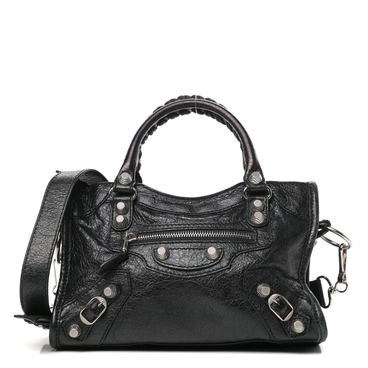 Agneau Giant 12 Silver Hardware Mini City Black