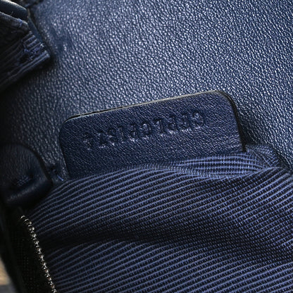 Burberry Smooth Calfskin 1983 Knight Check Grommet Chain Shoulder Bag Ink Blue 7 of 12
