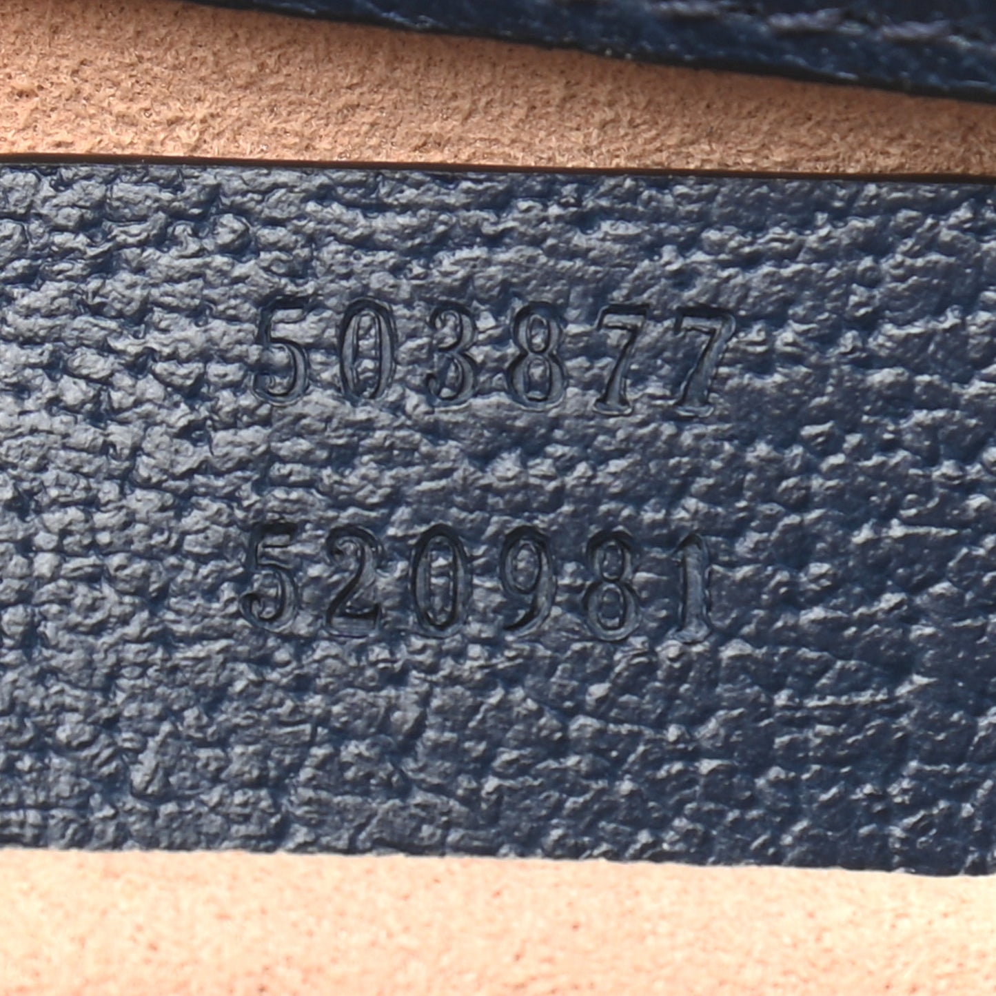 Textured Calfskin Web Small Ophidia Chain Shoulder Bag Blue Agata