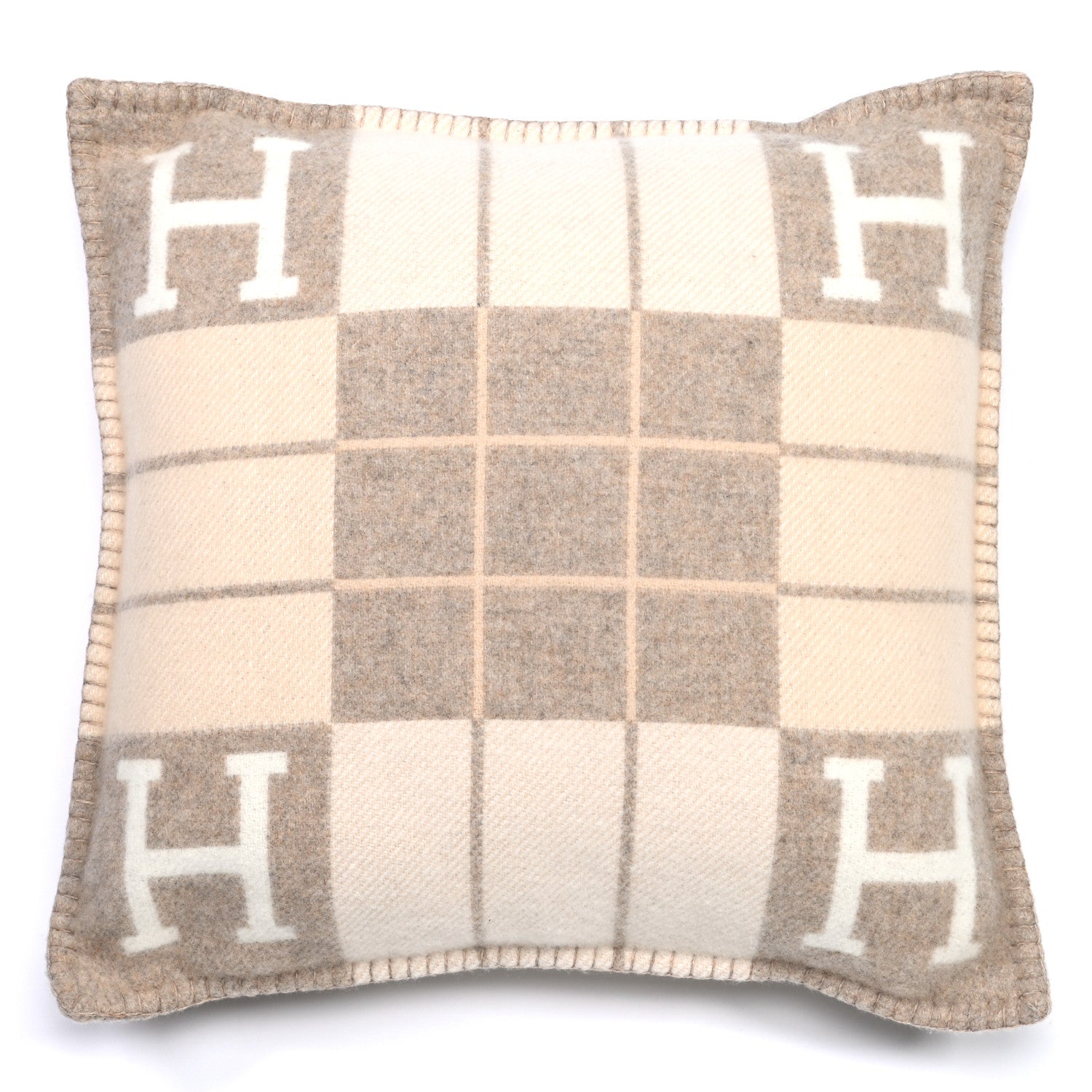 Hermes Wool Cashmere Avalon III Pillow PM Coco Camomille 2 of 6