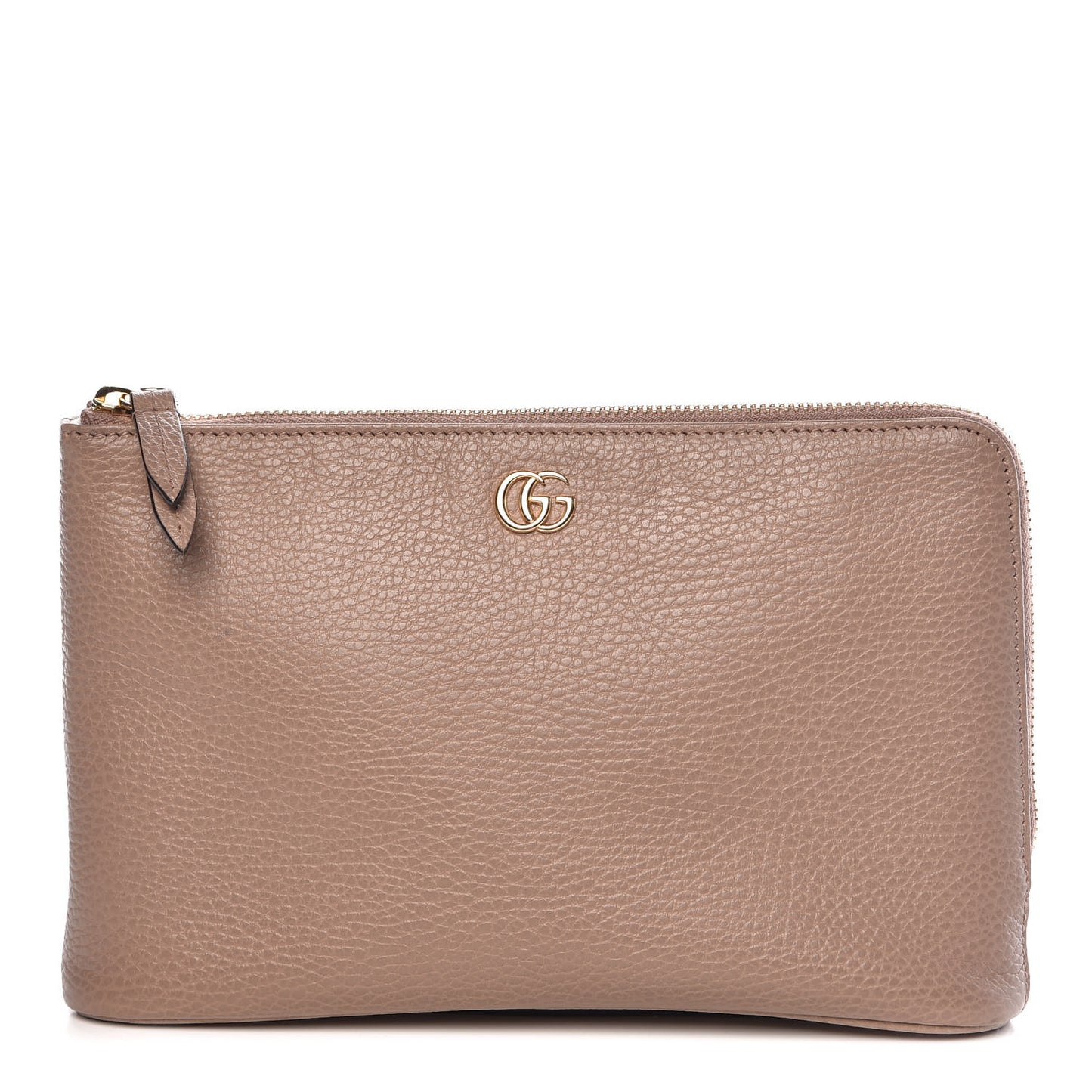 Calfskin GG Marmont Zip Pouch Porcelain Rose