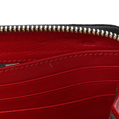 Burberry Calfskin Ziggy Zip Around Wallet Red 11 of 11