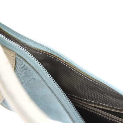 Gucci Monogram Patent Small Hobo Blue 13 of 17