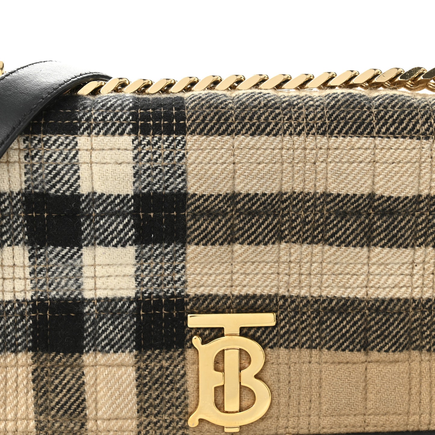 Check Cashmere Small Lola Bag Black