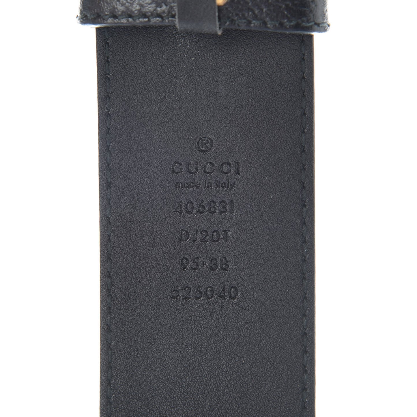 Textured Calfskin Double G 40mm Belt 95 38 Black