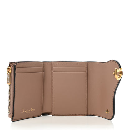 Christian Dior Grained Calfskin Saddle Lotus Wallet Blush 5 of 7