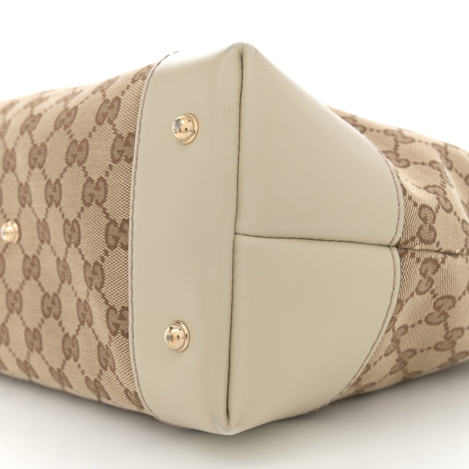 Gucci Monogram Heart Bit Charm Top Handle Tote Off White 10 of 14