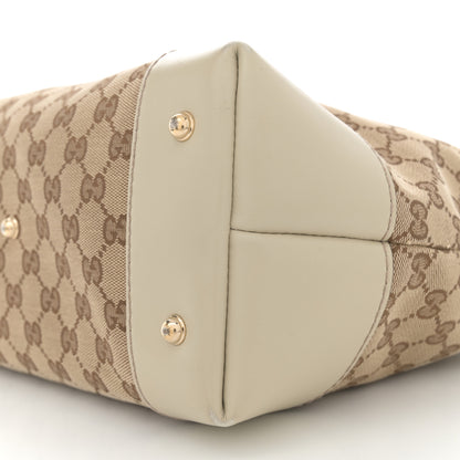 Gucci Monogram Heart Bit Charm Top Handle Tote Off White 10 of 14