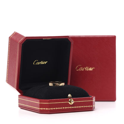 Cartier 18K Yellow Gold 3.5mm LOVE Wedding Band Ring 56 7.5 6 of 6