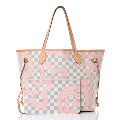 Louis Vuitton Damier Azur Tahitienne Neverfull MM 3 of 11