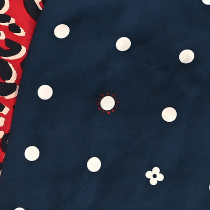 Louis Vuitton Silk Leopard Snood Scarf Red 4 of 4