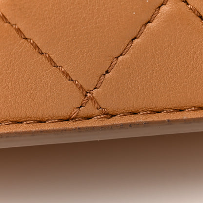 Chanel Calfskin Quilted Multi Pouching Flap And Coin Purse Beige 12 of 13
