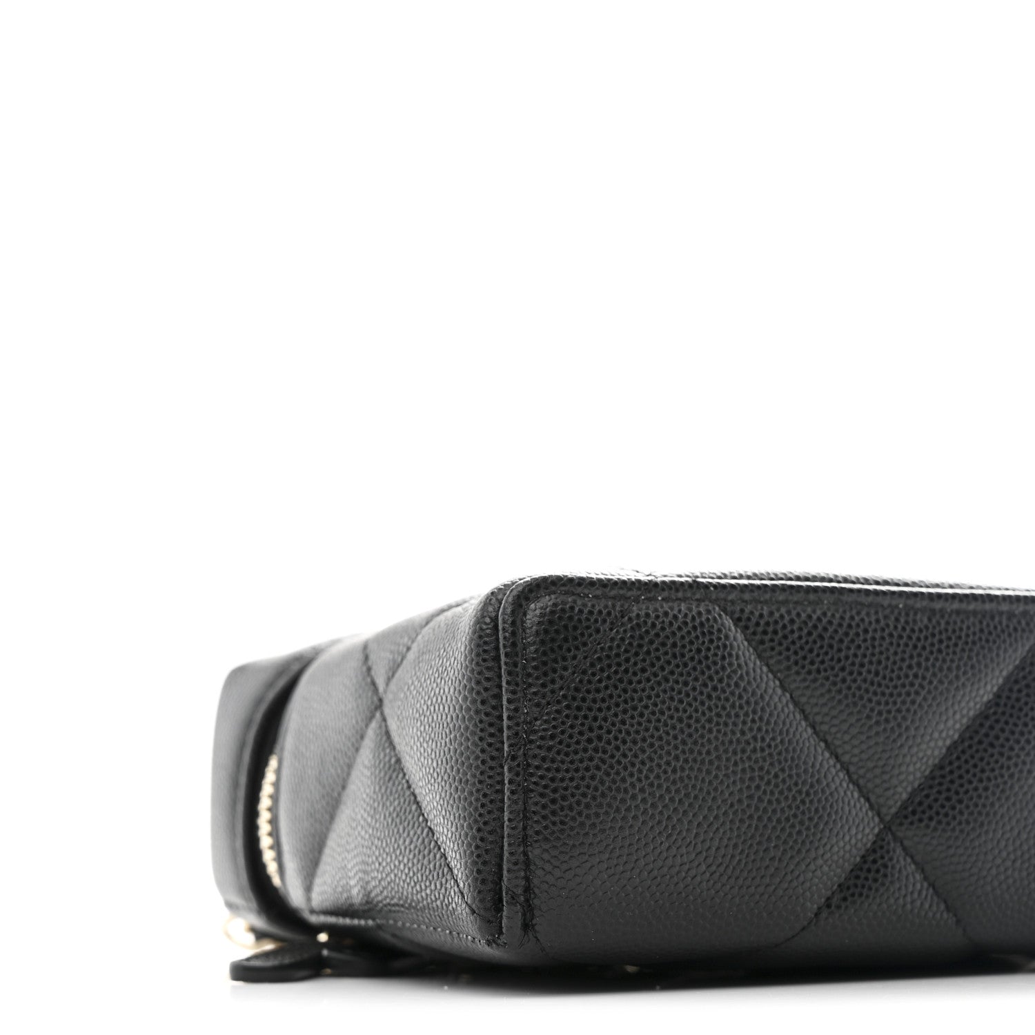 Chanel Caviar Quilted Top Handle Slim Vanity With Chain Black 8 of 10
