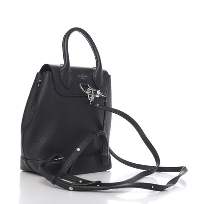 Louis Vuitton Calfskin Lockme Mini Backpack Black 2 of 14