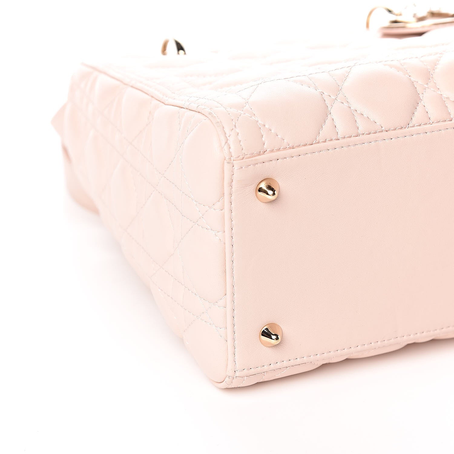 Christian Dior Lambskin Cannage Medium Lady Dior Light Pink 8 of 18