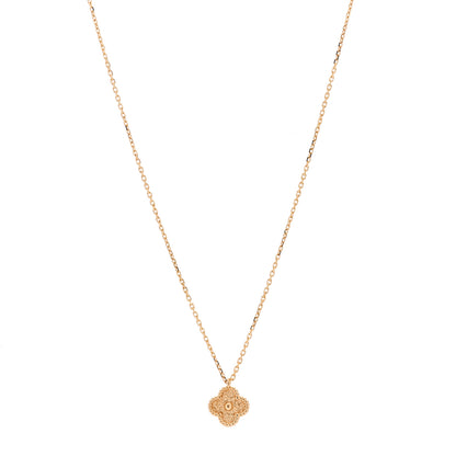 Van Cleef & Arpels 18K Rose Gold Sweet Alhambra Pendant Necklace 2 of 12